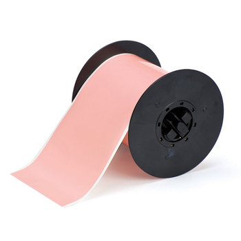 Picture of Brady Pink Indoor / Outdoor Polyester Thermal Transfer B30C-4000-569-PK Continuous Thermal Transfer Printer Label Roll (Main product image)