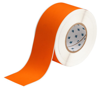 Picture of Brady Orange Self-Extinguishing Polyimide Thermal Transfer THT-21-472-OR Continuous Thermal Transfer Printer Label Roll (Main product image)
