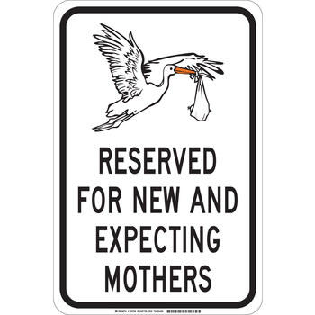 Picture of Brady B-555 Aluminum Rectangle White English Parking Restriction, Permission & Information Sign part number 129726 (Main product image)