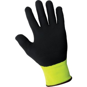 Global Glove Samurai CR183NFT Black/Lime Medium Cut-Resistant Glove - ANSI A2 Cut Resistance - Nitrile Foam Palm & Fingers Coating - CR183NFT/MD