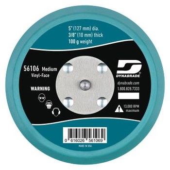 Dynabrade Sanding Disc Backing Pad - PSA Attachment - Medium Density - 5 in Diameter - 56106