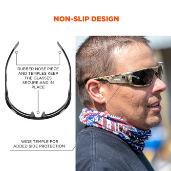 Ergodyne Skullerz Safety Glasses ODIN-AFTY 50503