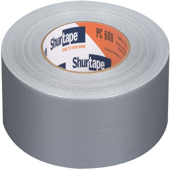 Shurtape PC 609 Silver Duct Tape - 48 mm Width x 55 m Length - 10 mil Thick - SHURTAPE 149263