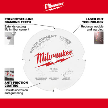 Milwaukee Circular Saw Blade 48-40-7000 - 7 1/4 in Diameter - Polycrystalline Diamond (PCD)