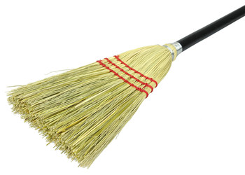 Weiler Vortec Pro 703 Upright Broom - Corn & Fiber - 39 in - Yellow - 70300