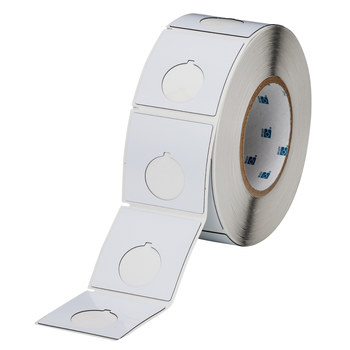 Picture of Brady White Polyester Thermal Transfer THTEP170-593-.25 Die-Cut Thermal Transfer Printer Label Roll (Main product image)