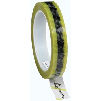 Protektive Pak Wescorp Clear / Yellow Static-Control Tape - 3/4 in Width x 72 yds Length - 2.4 mil Thick - PROTEKTIVE PAK 46914