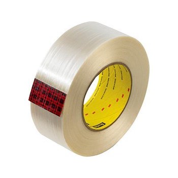 3M Scotch 8919MSR Clear Filament Strapping Tape - 48 mm Width x 55 m Length - 7 mil Thick - 74940