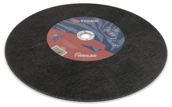 Weiler Tiger Cutting Wheel 57093 - Type 1 - Straight Wheel - 14 in - A/O Aluminum Oxide AO - 36 - R