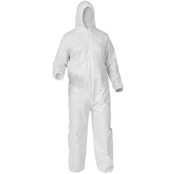 Picture of Ansell KleenGuard A35 White Medium Microporous Film Laminate Disposable General Purpose & Work Coveralls (Main product image)