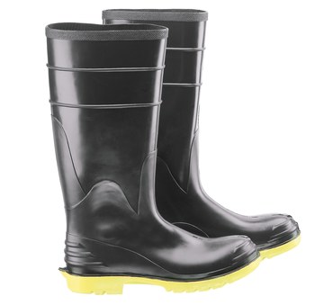 Picture of Dunlop 86802 Black/Yellow 11 Steel Toe Work Boots (Main product image)