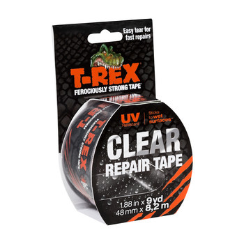 T-Rex® Clear Repair Tape with All-Weather Crystal Clear Construction -  Shurtape