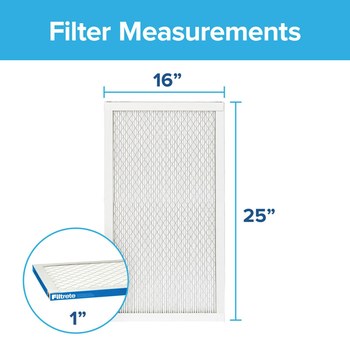 3M Filtrete High Performance 16 in x 25 in x 1 in UA01-4 MERV 13, 1900 MPR Air Filter - 54328