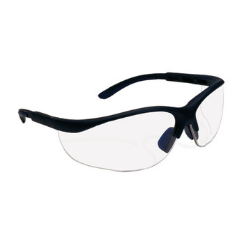 Picture of Bouton Optical Hi-Voltage AC 250-21-0000 Black Universal Polycarbonate Standard Safety Glasses (Main product image)
