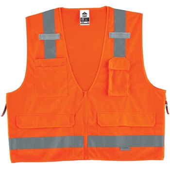 Ergodyne Glowear High-Visibility Vest 8250Z 21417 - Size 2XL/3XL - High-Visibility Orange
