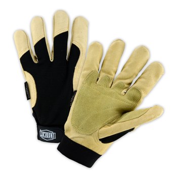 Picture of West Chester Ironcat 86355 Black/Yellow Small Polyester Grain Pigskin Cold Condition Glove (Main product image)