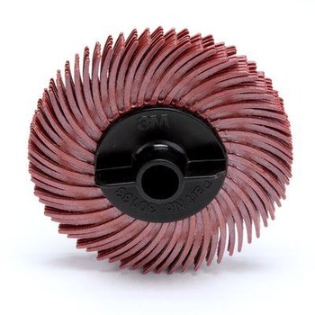 3M Scotch-Brite Ceramic RB-ZB Radial Bristle Brush - Very Fine Grade - 3/8 in Center Hole - 2 in Outside Diameter - 30121