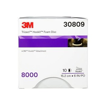 3M Trizact, Hookit 30809 Foam Polishing Disc - 6 in Dia