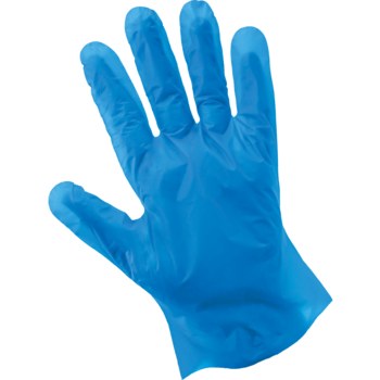 Global Glove Blue Medium Powder Free Disposable Gloves - Industrial Grade - 10 in Length - Smooth Finish - 2 mil Thick - 8605PF-M