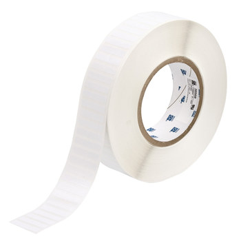 Picture of Brady White Polyester Thermal Transfer THT-43-423-10 Die-Cut Thermal Transfer Printer Label Roll (Main product image)