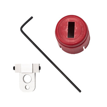 Picture of Brady Red Aluminum/Fiberglass Reinforced Nylon Pneumatic Lockout Device (Main product image)
