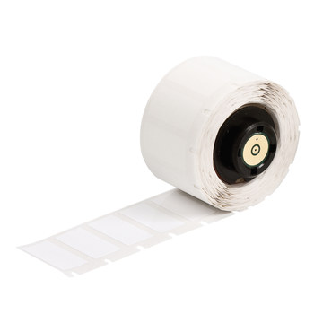 Picture of Brady White Self-Laminating Polyester Thermal Transfer PTL-20-483 Die-Cut Thermal Transfer Printer Label Roll (Main product image)