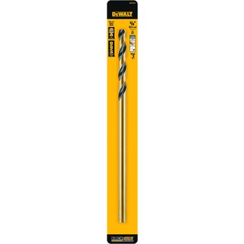 Dewalt 3 8 in Extension Drill Bit DW1610 Split 135 Point Black Oxide Finish 12 in Overall Length Parabolic Flute