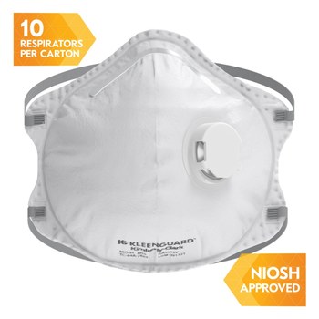 Ansell KleenGuard Particulate Respirator 3300, RA3315V 54626 - Size Standard - White
