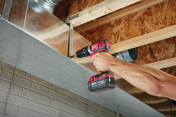 Milwaukee M18 Hammer Drill/Driver Kit 2607-22CT - 1/2 in Chuck - 3 lb - M18 REDLITHIUM Battery