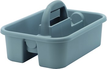 Plastic Tote Tool & Supply Cleaning Caddy with Handle Heavy-Duty