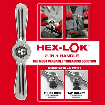 Milwaukee Hex-LOK Tap & Die Set 49-22-5603, Black Oxide, High