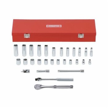 Proto J52220XL Combination Socket Set, 3/8 in Drive | RSHughes.com
