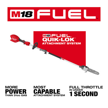 Milwaukee M18 FUEL Pole Saw 3016-20PS - 10.4 lb