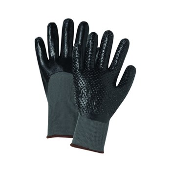 Picture of West Chester PosiGrip 713SNDT Black/Gray 2XL Nylon Full Fingered Work Gloves (Main product image)