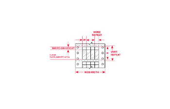 Picture of Brady Datab Clear / White Self-Extinguishing, Self-Laminating, Write-On Vinyl Dot Matrix SLSH-20225 Dot Matrix Printer Label (Main product image)