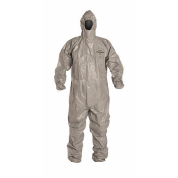 Picture of Dupont TF145T GY Gray XL Tychem 6000 Chemical-Resistant Coveralls (Main product image)