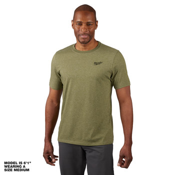 Milwaukee Hybrid Short Sleeve Shirt 603GN-3X, Size 3XL, Green