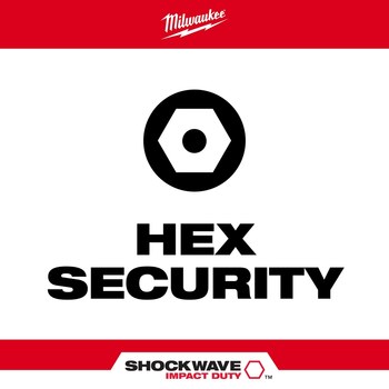 Milwaukee SHOCKWAVE Impact Duty Hex Driver Bit Set 48-32-4619 - Alloy Steel - 1 in Length - 51141
