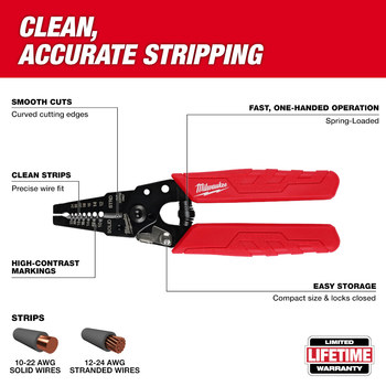 Milwaukee 48-22-3044 Compact Wire Stripper/Cutter - 84751