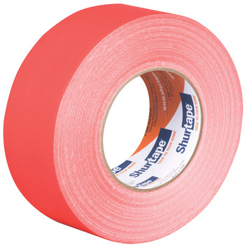 Shurtape PC 619 Fluorescent Orange Duct Tape - 48 mm Width x 55 m Length - 9 mil Thick - SHURTAPE 101639