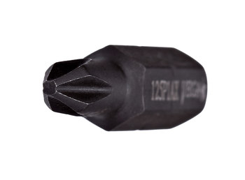 Vega Tools #1 Phillips Insert Driver Bit 125P1AX - 1/4 in-Hex Shank - S2 Modified Steel - 1 in Length - Manganese Phosphate Finish - 00672