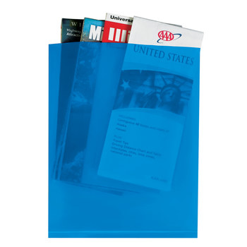 Blue Flat Poly Bag - 8 in x 10 in - 2 mil Thick - 13399