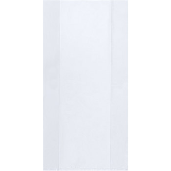 Clear Gusseted Poly Bags - 8 in x 3 in x 15 in - 3 Mil Thick - 6099