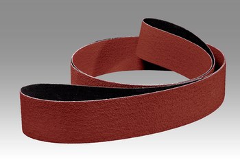 3M Cubitron 964F Coated Ceramic Sanding Belt - Cloth Backing - YF Weight - 36 Grit - Very Coarse - 52 in Width x 103 in Length - 68245