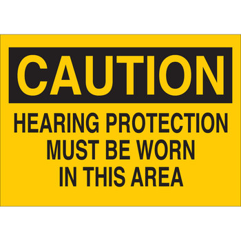 Picture of Brady B-120 Fiberglass Reinforced Polyester Rectangle Yellow English PPE Sign part number 47101 (Main product image)