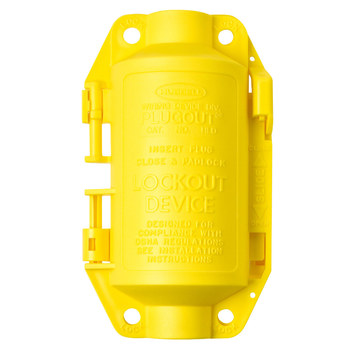 Picture of Brady Hubbell Plugout Yellow Polypropylene Electrical Plug Lockout (Main product image)