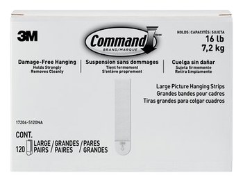 3M 17206 Command Picture Hanging Strips - Large