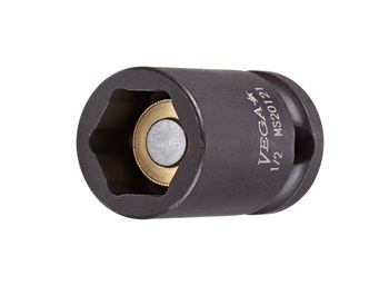 Vega Tools M21501 15 mm Long Length Impact Socket - S2 Modified Steel - 3/8 in Square Drive - B - Straight - 30.0 mm Length - 01693
