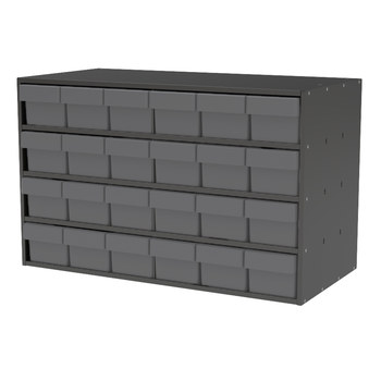 Picture of Akro-Mils AD3517C68 Akrodrawers 120 lb Charcoal Gray Powder Coated, Textured Stackable Cabinet (Main product image)