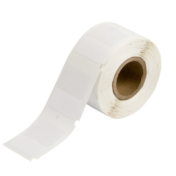 Picture of Brady Clear / White Self-Extinguishing, Self-Laminating Vinyl Thermal Transfer WML-305-292-2S Die-Cut Thermal Transfer Printer Label Roll (Main product image)